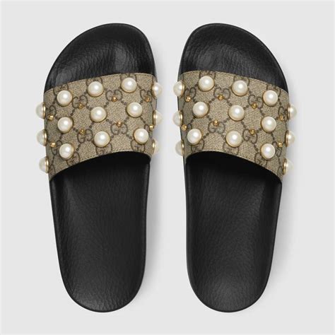 gucci flipers woman|Gucci slippers diamond.